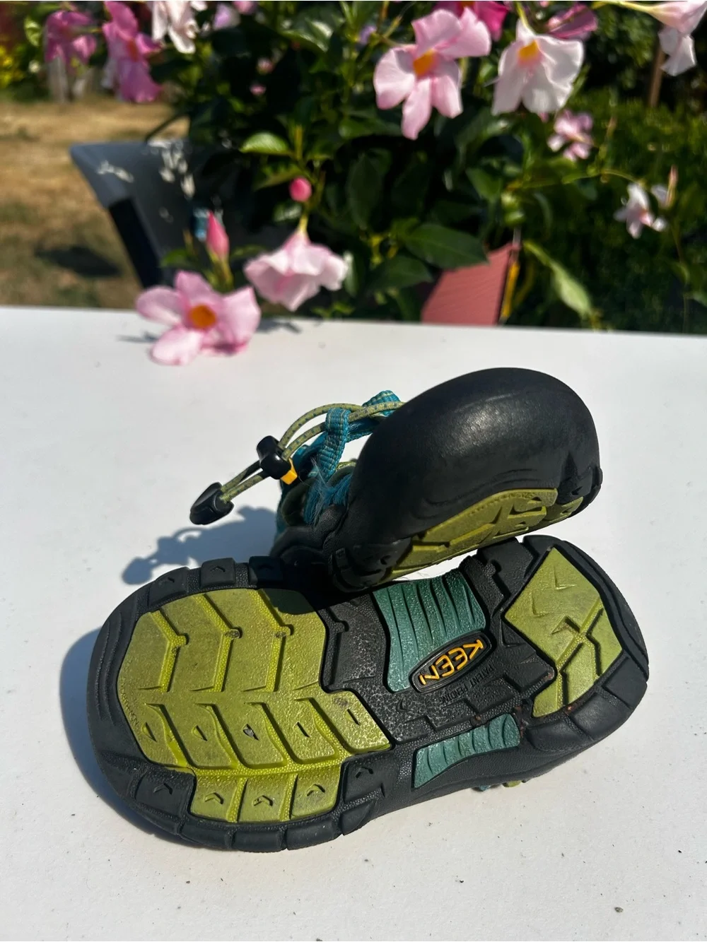 KEEN Kids Toddler Boy’s Teal Multi Outdoor water shoes Sandals Size 10C